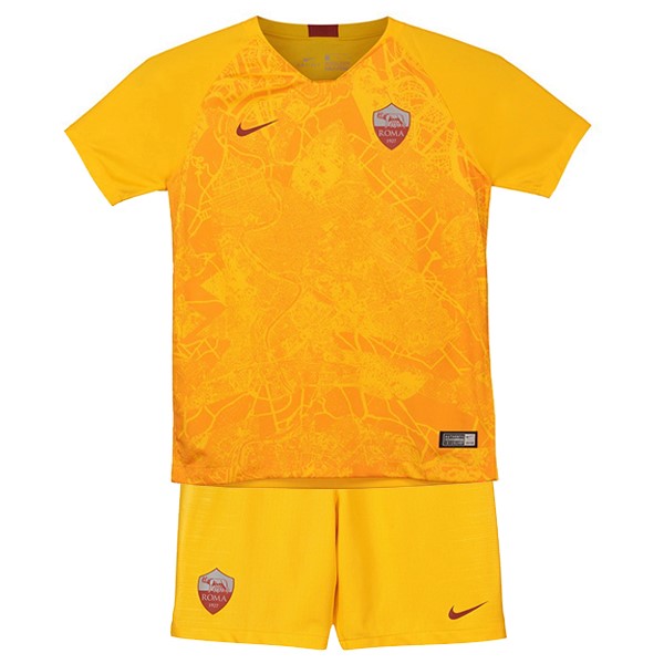 Camiseta AS Roma Tercera equipación Niños 2018-2019 Amarillo